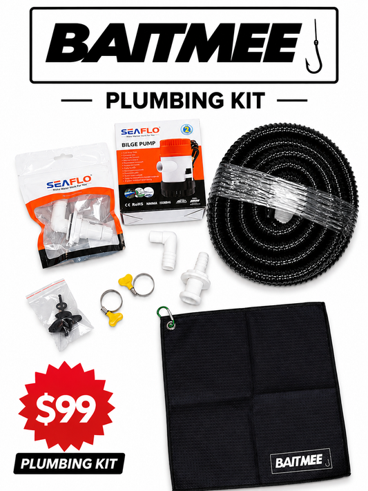 Live bait tank plumbing kit