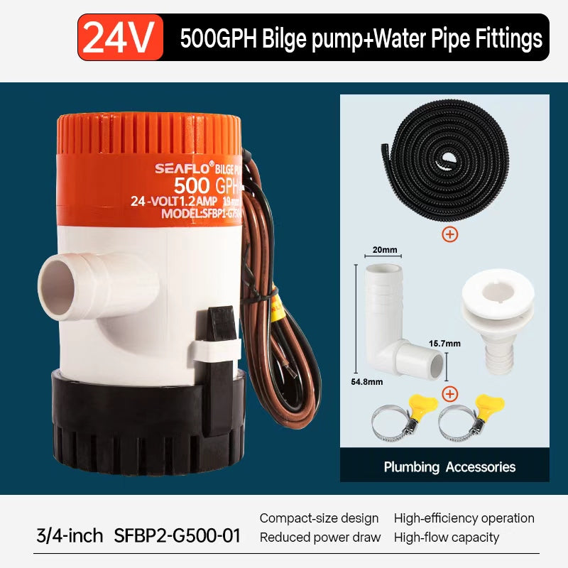 Live bait tank plumbing kit