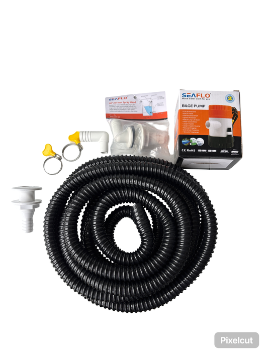 Live bait tank plumbing kit