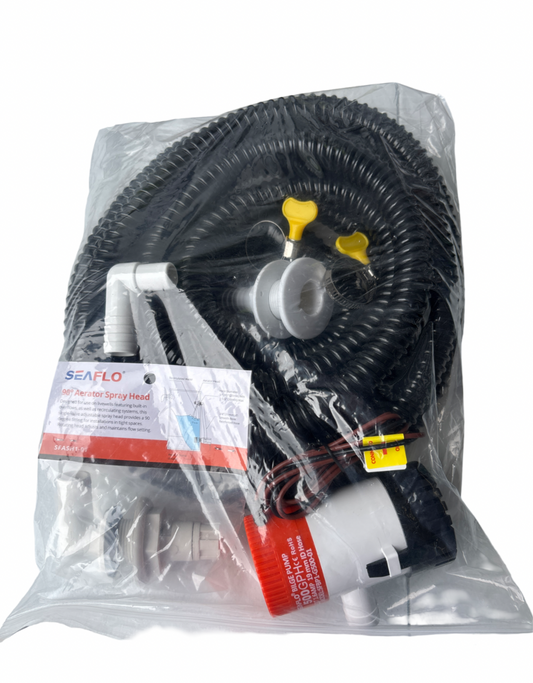 Live bait tank plumbing kit