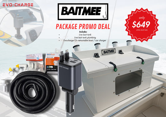 Live bait tank package combo